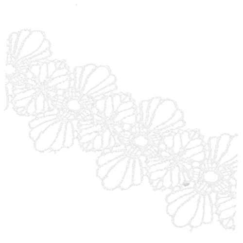 ULDIGI Blumen Spitzenbesatzband Weiß Yards Bestickte Hohle Spitze Zum Nähen DIY Kleidung Dekoration Gardinen Tischdecke Geschenkverpackung ULDIGI Blumen Spitzenbesatzband Weiß Yards Bestickte Hohle Spitze Zum Nähen DIY Kleidung Dekoration Gardinen Tischdecke Geschenkverpackung von ULDIGI