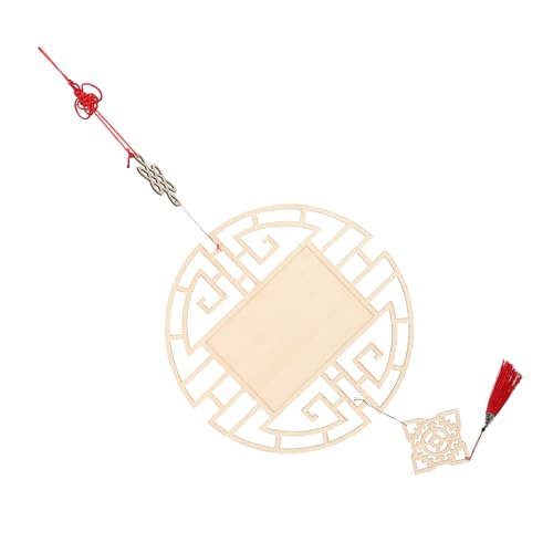 ULDIGI Chinesischer Stil Holzanhänger DIY Bastelset Klassische Wanddeko Kindergarten Flur Kreativ Anhänger mit Knoten und Quaste für Handarbeit und Wohnkultur ULDIGI Chinesischer Stil Holzanhänger DIY Bastelset Klassische Wanddeko Kindergarten Flur Kreativ Anhänger mit Knoten und Quaste für Handarbeit und Wohnkultur von ULDIGI