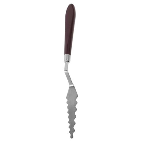 ULDIGI Ergonomischer Holzgriff Malspachtel für Öl Acrylfarben Leichter Pigmentmischer und Strukturpaste Spachtel Vielseitiger Künstlerbedarf für Leinwand und Wandgestaltung von ULDIGI