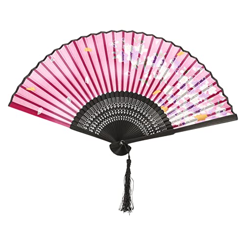 ULDIGI Faltbarer Handfächer mit Quaste Eleganter Chinesischer Stil und Langlebig als Tanz und Fotorequisite für Hochzeiten und Partys aus Hochwertigem ULDIGI Faltbarer Handfächer mit Quaste Eleganter Chinesischer Stil und Langlebig als Tanz und Fotorequisite für Hochzeiten und Partys aus Hochwertigem von ULDIGI