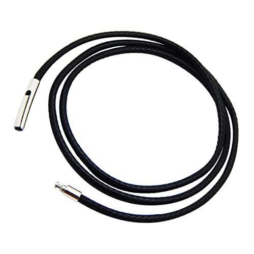 ULDIGI Gewachste Schwarze Halskette mit Drückverschluss DIY Schmuckband für Anhänger Armbänder und Schlüsselanhänger ULDIGI Gewachste Schwarze Halskette mit Drückverschluss DIY Schmuckband für Anhänger Armbänder und Schlüsselanhänger von ULDIGI