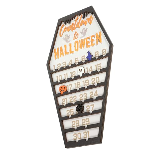 ULDIGI Halloween Countdown Kalender Holz Sarg Adventskalender Tage Bewegliche Zahlen Halloween Tischdeko Desktop Ornament für Party und Zuhause ULDIGI Halloween Countdown Kalender Holz Sarg Adventskalender Tage Bewegliche Zahlen Halloween Tischdeko Desktop Ornament für Party und Zuhause von ULDIGI