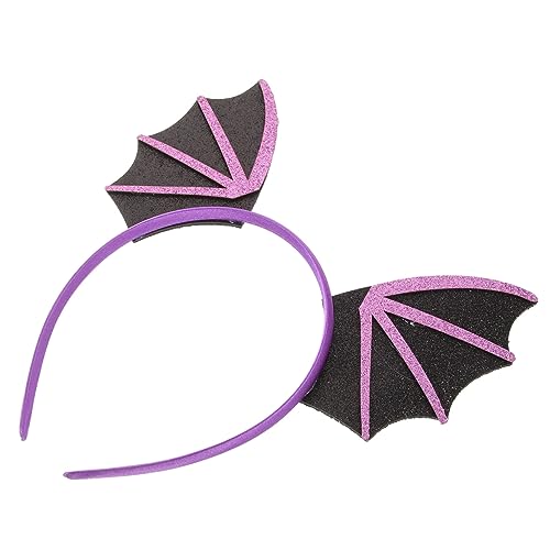 ULDIGI Halloween Fledermaus Stirnband Damen Bat Wing Haarreif Leicht Teufel Flügel Kopfschmuck Karneval Party Zubehör von ULDIGI