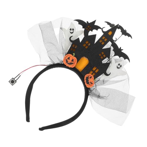 ULDIGI Halloween leuchtendes Stirnband Halloween-Party-Stirnband leuchtendes Haarband Kopfschmuck Haarband für Kostümpartys Stoff ULDIGI Halloween leuchtendes Stirnband Halloween-Party-Stirnband leuchtendes Haarband Kopfschmuck Haarband für Kostümpartys Stoff von ULDIGI