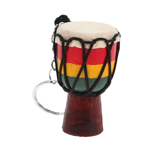 ULDIGI Handgefertigter Djembe Schlüsselanhänger Afrikanische Trommel Dekoration für Taschen Einzigartiges Souvenir und Stilvolles von ULDIGI