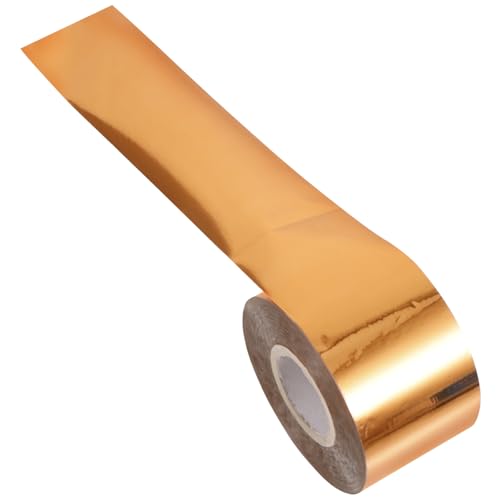 ULDIGI Heißfolienrolle Lang Breit Pet Transferfolie für DIY Bastelprojekte Scrapbooking Goldfolie Prägen Elegante Metallic folie für Geschenkverpackung und Kreativgestaltung von ULDIGI