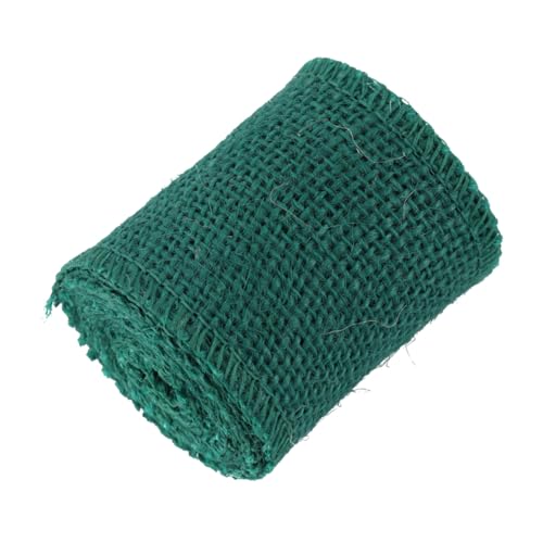 ULDIGI Jute Burlap Band Dunkelgrün Breit Umweltfreundliches Dekoband für Weihnachtsbaum Verpacken Basteln Kränze Hochzeit Rustikale Dekoration ULDIGI Jute Burlap Band Dunkelgrün Breit Umweltfreundliches Dekoband für Weihnachtsbaum Verpacken Basteln Kränze Hochzeit Rustikale Dekoration von ULDIGI