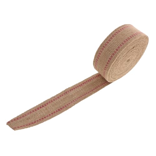 ULDIGI Jute-gurtband mit Rotem Streifen Natürliches Polsterband für Stuhlreparatur DIY Handwerk Atmungsaktiv und Strapazierfähig Möbel Polsterung und Dekoration ULDIGI Jute-gurtband mit Rotem Streifen Natürliches Polsterband für Stuhlreparatur DIY Handwerk Atmungsaktiv und Strapazierfähig Möbel Polsterung und Dekoration von ULDIGI