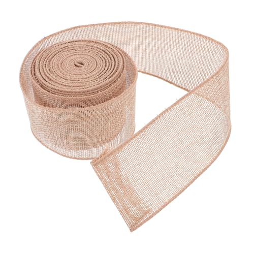 ULDIGI Juteband Mit Drahtrand: 6,3 Cm Bastelband Für Floristen, Türkränze, Rustikale Hochzeitsgeschenkverpackungen, Bauernhaus-bastelgirlanden, Hellbraun ULDIGI Juteband Mit Drahtrand: 6,3 Cm Bastelband Für Floristen, Türkränze, Rustikale Hochzeitsgeschenkverpackungen, Bauernhaus-bastelgirlanden, Hellbraun von ULDIGI
