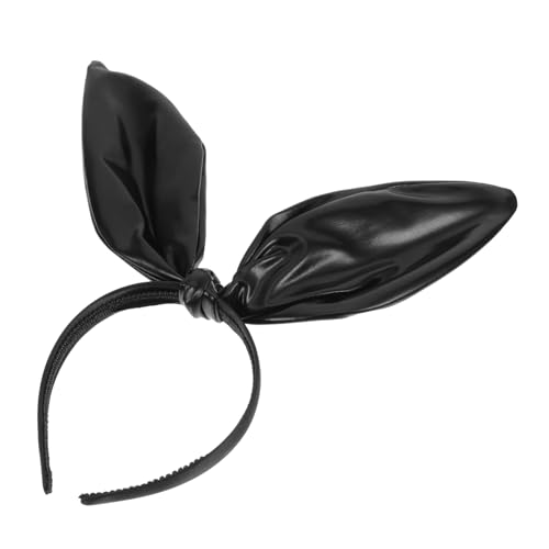 ULDIGI Kaninchenohren Haarband aus Modisches Party Cosplay Zubehör für Frauen Stilvolles Hasenohren Stirnband mit Knotendesign für Karneval und Ostern von ULDIGI