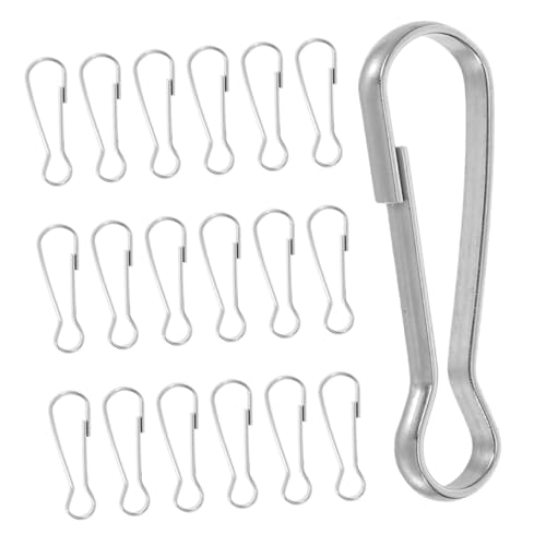 ULDIGI Karabinerhaken, 30 Stück: Metallfeder-schlüsselband-karabinerhaken Zur Schmuckherstellung, Diy-ausweiskarten-schlüsselanhänger-clip-ausweishalter, Silber, 50 Mm ULDIGI Karabinerhaken, 30 Stück: Metallfeder-schlüsselband-karabinerhaken Zur Schmuckherstellung, Diy-ausweiskarten-schlüsselanhänger-clip-ausweishalter, Silber, 50 Mm von ULDIGI