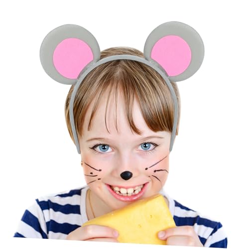 ULDIGI Mausohren Stirnband aus Leicht und Bequem Niedliches Design Langlebig Vielseitig für Karneval Halloween Partys und Cosplay Stilvolles Accessoire für Erwachsene von ULDIGI