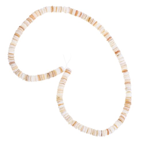 ULDIGI Natürliche Flache Runde Süßwasser muschelperlen mit Bunte Scheibenmünzen für DIY Armband Halskette Fußkettchen Schmuckherstellung ca Strand von ULDIGI