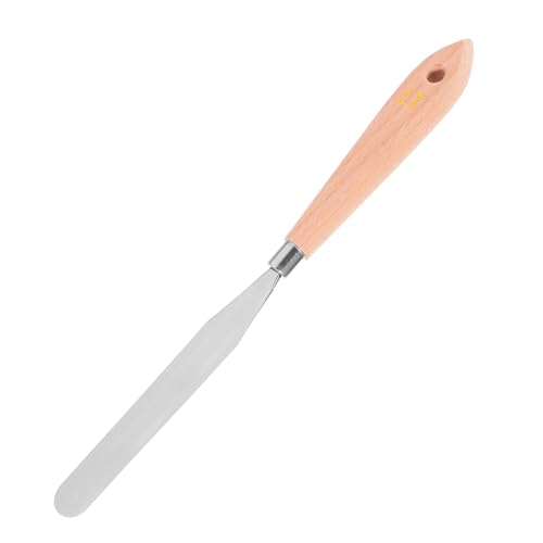 ULDIGI Ölmalspachtel Holzgriff Flexibler Ultradünner Malspatel für Acrylfarben und Bastelarbeiten Langlebiger Farbschaber für Professionelle und Hobbykünstler ULDIGI Ölmalspachtel Holzgriff Flexibler Ultradünner Malspatel für Acrylfarben und Bastelarbeiten Langlebiger Farbschaber für Professionelle und Hobbykünstler von ULDIGI