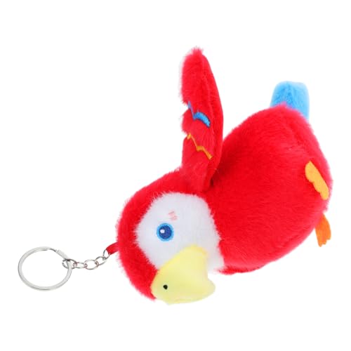 ULDIGI Weicher Papagei-plüsch-schlüsselanhänger Ara-vogel Schlüsselhalter Spielzeug Für Papageien Dekoratives Accessoire Für Handtaschen Tragbares Mit Piratenthema von ULDIGI