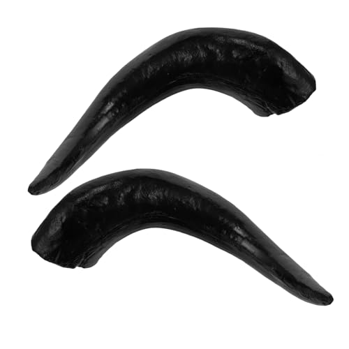 ULDIGI Plastik ochsenhörner Stirnband Groß Lebensecht Robust Wiederverwendbar DIY Kostüm Haarreif für Karneval Halloween Party Cosplay von ULDIGI