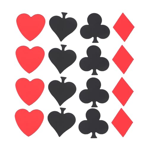 ULDIGI Poker Konfetti Glänzende Tischstreudeko mit Spielkarten Motiven Robuste Kunststoff Streudeko für Party Bar Nachtclub als Deko für Geburtstag Hochzeit Silvester Gaming Zimmer von ULDIGI