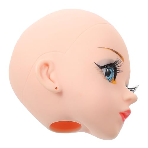 ULDIGI Puppenkopf für DIY Projekte Kleiner Puppenkopf mit Blauen Augen Flexibles Bastelzubehör für Puppen für Sammler und Enthusiasten Einfach zu Montieren Gestalten von ULDIGI