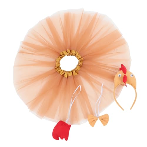 ULDIGI Ostern Party Liefert Huhn Kostüm Hahn Stirnband Tutu Set Erwachsene Cosplay Zubehör von ULDIGI