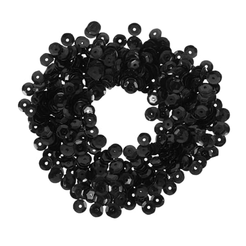 ULDIGI Schwarze Pailletten zum Basteln Lose Glitzernde Sequins für DIY Mädchen Kunsthandwerk Schmuck Kleidungsdekoration ULDIGI Schwarze Pailletten zum Basteln Lose Glitzernde Sequins für DIY Mädchen Kunsthandwerk Schmuck Kleidungsdekoration von ULDIGI