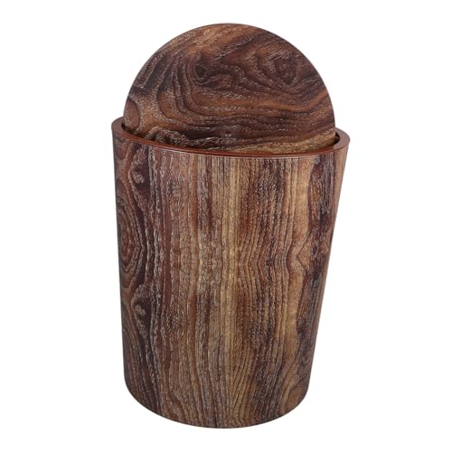 ULDIGI Stilvoller Mülleimer Mit Holzmaserung Und Drehbarem Deckel, Kompakter Badezimmer-mülleimer Für Haushalt, Büro, Hotel Und Küche, Toilette, Mülleimer Mit Deckel, Größe L ULDIGI Stilvoller Mülleimer Mit Holzmaserung Und Drehbarem Deckel, Kompakter Badezimmer-mülleimer Für Haushalt, Büro, Hotel Und Küche, Toilette, Mülleimer Mit Deckel, Größe L von ULDIGI