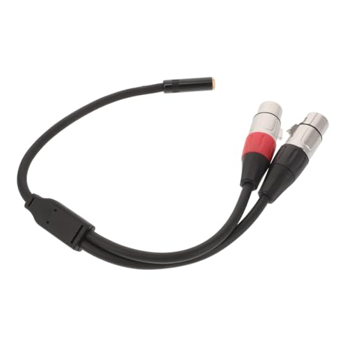 ULDIGI Symmetrisches Dual Xlr Adapterkabel Buchse Splitter Vergoldet für Mikrofon und Audiogeräte Hohe Signalübertragung Kompatibel mit Mixer von ULDIGI