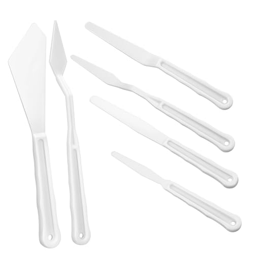 ULDIGI Teiliges Kunststoff-spachtelset für Öl Acrylmalerei Flexible Malmesser mit Leichtem Griff für Bequemes Mischen Gleichmäßiges Verteilen und Kreative Strukturgestaltung ULDIGI Teiliges Kunststoff-spachtelset für Öl Acrylmalerei Flexible Malmesser mit Leichtem Griff für Bequemes Mischen Gleichmäßiges Verteilen und Kreative Strukturgestaltung von ULDIGI