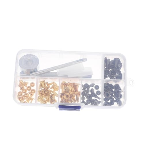 ULDIGI Teiliges Nieten DIY Lederarbeiten mit Werkzeugen und Aufbewahrungsbox Rostfreie Metallnieten für Kleidung Lederbänder Taschen Schnelle und Einfache Befestigung Langlebig und ULDIGI Teiliges Nieten DIY Lederarbeiten mit Werkzeugen und Aufbewahrungsbox Rostfreie Metallnieten für Kleidung Lederbänder Taschen Schnelle und Einfache Befestigung Langlebig und von ULDIGI