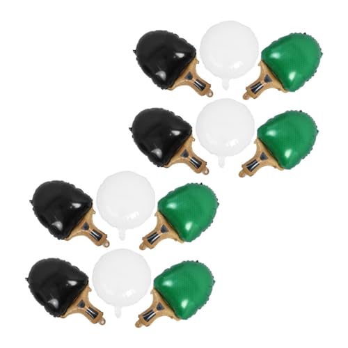 ULDIGI Teiliges Tischtennis Foil Ballon Sportthemen Partydeko mit Grünen Schwarzen Schlägern Weißen Bällen Leicht Aufblasbar Robustes Aluminiumfolie Design für Geburtstag Wettbewerb ULDIGI Teiliges Tischtennis Foil Ballon Sportthemen Partydeko mit Grünen Schwarzen Schlägern Weißen Bällen Leicht Aufblasbar Robustes Aluminiumfolie Design für Geburtstag Wettbewerb von ULDIGI