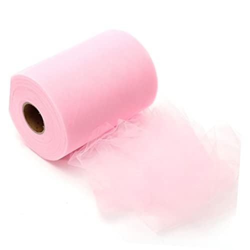 ULDIGI Tüllstoffrolle für Hochzeiten Partys und Bastelarbeiten Rosa Dekoration für Feste und Feiern Vielseitig Einsetzbar von ULDIGI