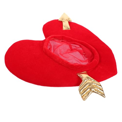 ULDIGI Valentinstag Herzform Mütze Kopfhaube Leichtes Kostümaccessoire Für Damen Party Karneval Cosplay Hüte Hochzeit Feier von ULDIGI