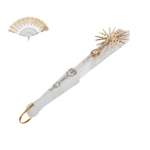 ULDIGI Vintage Spitzen faltfächer Damen Handfächer aus Stabilem Zinklegierung mit Eleganter Spitze Vielseitig für Tanz Hochzeit Fotografie und Sommerausflüge Geeignet ULDIGI Vintage Spitzen faltfächer Damen Handfächer aus Stabilem Zinklegierung mit Eleganter Spitze Vielseitig für Tanz Hochzeit Fotografie und Sommerausflüge Geeignet von ULDIGI