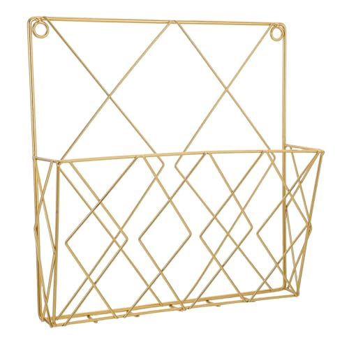 ULDIGI Vintage Wandmontierter Magazinhalter aus Robustem Metall Platzsparender Wandorganizer für Zeitschriften und Zeitungen Minimalistisches Design für Wohnzimmer und Badezimmer von ULDIGI