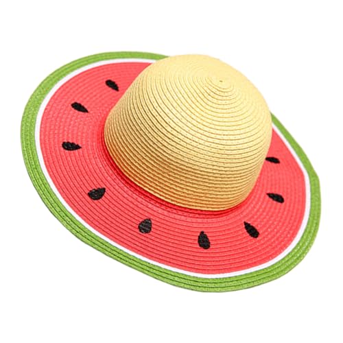 ULDIGI Wassermelonenhut Sonnenkappe Mit Breiter Krempe Sonnenblende Sonnenschutzhut -sommermütze Mädchen Sommer-eimerhut Hut Mit Breiter Krempe Für Strandhut Für von ULDIGI