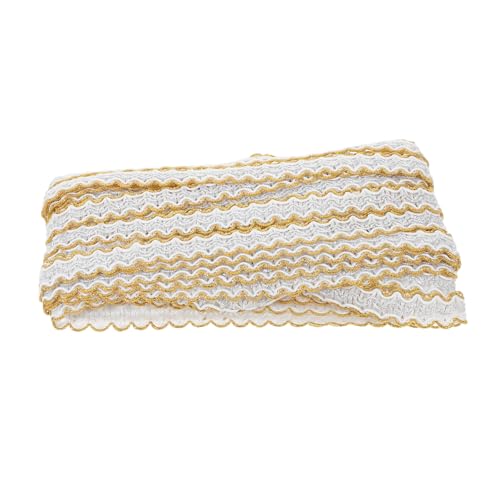 ULDIGI Zopfbesatz für DIY Kleidung Spitze Platinfarbe für Dekoration von Kleidern Vorhängen und Tischdecken Hochwertiges Material Vielseitig ULDIGI Zopfbesatz für DIY Kleidung Spitze Platinfarbe für Dekoration von Kleidern Vorhängen und Tischdecken Hochwertiges Material Vielseitig von ULDIGI
