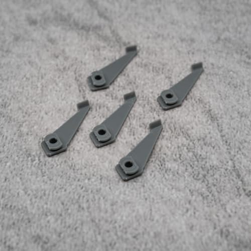 ULEIVA Ersatz Schieber 5 Stck Grau Deckenbefestigung 3-läufig kompatibel mit IKEA VIDGA Deckenhalterung zu Gardinenschiene (Grau) von ULEIVA