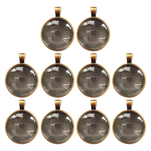 10 Set Round Pendellabletts 25mm Lünde Basis Anhänger Makingzubehör Handwerksmittel Für Schmuckverbinden Geeignet von ULIJTH