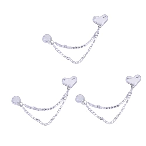 3 Pcs Magnetische Kleidungsklammern Mit Kettenbögen Magnetische Schnallen Abnehmbare Magnetstifte Herzhosen Clips Clips 3 Pcs Magnetische Kleidungsklammern Mit Kettenbögen Magnetische Schnallen Abnehmbare Magnetstifte Herzhosen Clips Clips von ULIJTH