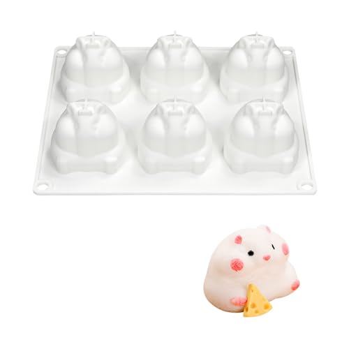 6Cavity Little Hamster Silikonformen Fondants Schokoladenformen Mousse Kuchen Dekoration Werkzeug Kerzenseife Schokolade Nicht STiCK Backwerk Tool Leicht Zu Reinigen 6Cavity Little Hamster Silikonformen Fondants Schokoladenformen Mousse Kuchen Dekoration Werkzeug Kerzenseife Schokolade Nicht STiCK Backwerk Tool Leicht Zu Reinigen von ULIJTH