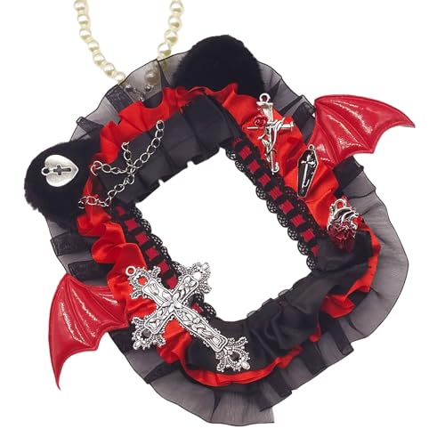 Teufel Fledermausflügel Photokardhalter Schlüsselbund Anhänger Pec Lace Ribbon Photocard Protector Sleeve Photo Card Hülle Für Bag Charme Teufel Fledermausflügel Photokardhalter Schlüsselbund Anhänger Pec Lace Ribbon Photocard Protector Sleeve Photo Card Hülle Für Bag Charme von ULIJTH