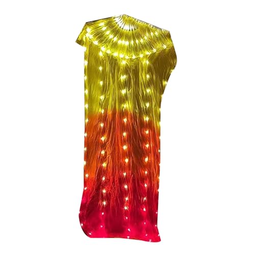 ULIJTH 1pc LED Belly Dance Fan Illuminierte Bühnenaufführungen Fan Mit Holzgriff Verbessert Die Visuellen Effekte ULIJTH 1pc LED Belly Dance Fan Illuminierte Bühnenaufführungen Fan Mit Holzgriff Verbessert Die Visuellen Effekte von ULIJTH