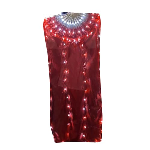 ULIJTH 1pc LED Belly Dance Fan Illuminierte Bühnenaufführungen Fan Mit Holzgriff Verbessert Die Visuellen Effekte ULIJTH 1pc LED Belly Dance Fan Illuminierte Bühnenaufführungen Fan Mit Holzgriff Verbessert Die Visuellen Effekte von ULIJTH
