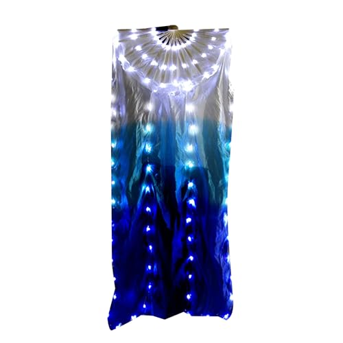 ULIJTH 1pc LED Belly Dance Fan Illuminierte Bühnenaufführungen Fan Mit Holzgriff Verbessert Die Visuellen Effekte ULIJTH 1pc LED Belly Dance Fan Illuminierte Bühnenaufführungen Fan Mit Holzgriff Verbessert Die Visuellen Effekte von ULIJTH