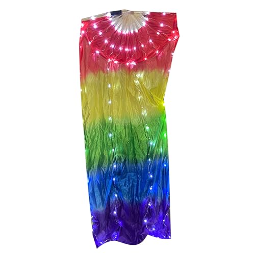 ULIJTH 1pc LED Belly Dance Fan Illuminierte Bühnenaufführungen Fan Mit Holzgriff Verbessert Die Visuellen Effekte ULIJTH 1pc LED Belly Dance Fan Illuminierte Bühnenaufführungen Fan Mit Holzgriff Verbessert Die Visuellen Effekte von ULIJTH