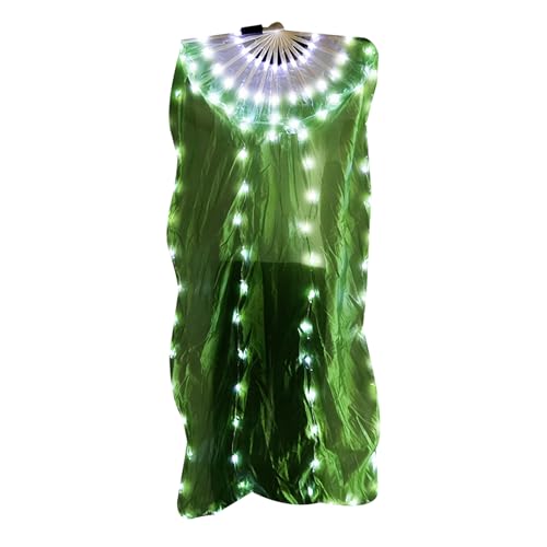 ULIJTH 1pc LED Belly Dance Fan Illuminierte Bühnenaufführungen Fan Mit Holzgriff Verbessert Die Visuellen Effekte ULIJTH 1pc LED Belly Dance Fan Illuminierte Bühnenaufführungen Fan Mit Holzgriff Verbessert Die Visuellen Effekte von ULIJTH