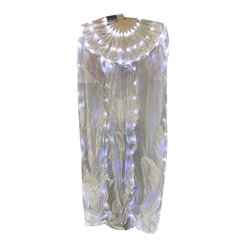 ULIJTH 1pc LED Belly Dance Fan Illuminierte Bühnenaufführungen Fan Mit Holzgriff Verbessert Die Visuellen Effekte ULIJTH 1pc LED Belly Dance Fan Illuminierte Bühnenaufführungen Fan Mit Holzgriff Verbessert Die Visuellen Effekte von ULIJTH