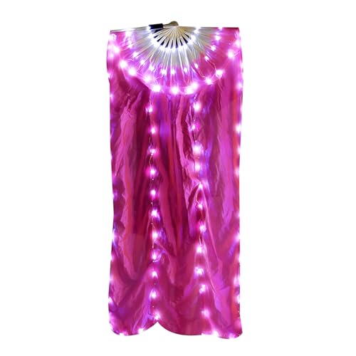 ULIJTH 1pc LED Belly Dance Fan Illuminierte Bühnenaufführungen Fan Mit Holzgriff Verbessert Die Visuellen Effekte ULIJTH 1pc LED Belly Dance Fan Illuminierte Bühnenaufführungen Fan Mit Holzgriff Verbessert Die Visuellen Effekte von ULIJTH