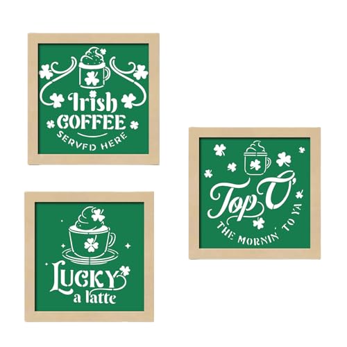 ULIJTH 3 Piece Irish Themed Photo Frame Holz Bilderrahmen 150x150mm Fotorahmen Für Home Dekoration Party Tisch Mittelstücke ULIJTH 3 Piece Irish Themed Photo Frame Holz Bilderrahmen 150x150mm Fotorahmen Für Home Dekoration Party Tisch Mittelstücke von ULIJTH
