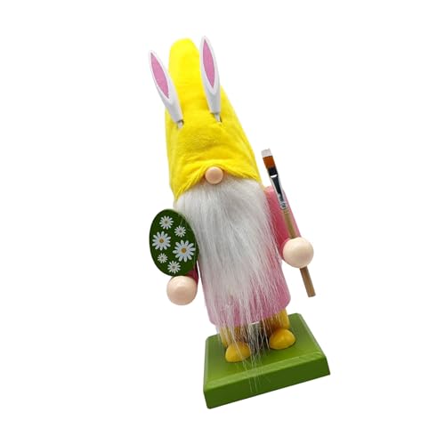 ULIJTH Spring Gnomes Dekoration Bunnies Ohr Elfen Holzfigur Mit Basis Für Home Party Tabletop Dekoration ULIJTH Spring Gnomes Dekoration Bunnies Ohr Elfen Holzfigur Mit Basis Für Home Party Tabletop Dekoration von ULIJTH
