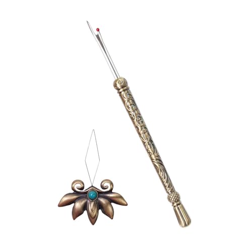 ULIJTH Vintage Naht Unpicker Und Metallnadel Gewinde Einstellen Fadenentferner Für Nadelstickmaschine Handmaschinennähung Nähwerkzeug ULIJTH Vintage Naht Unpicker Und Metallnadel Gewinde Einstellen Fadenentferner Für Nadelstickmaschine Handmaschinennähung Nähwerkzeug von ULIJTH